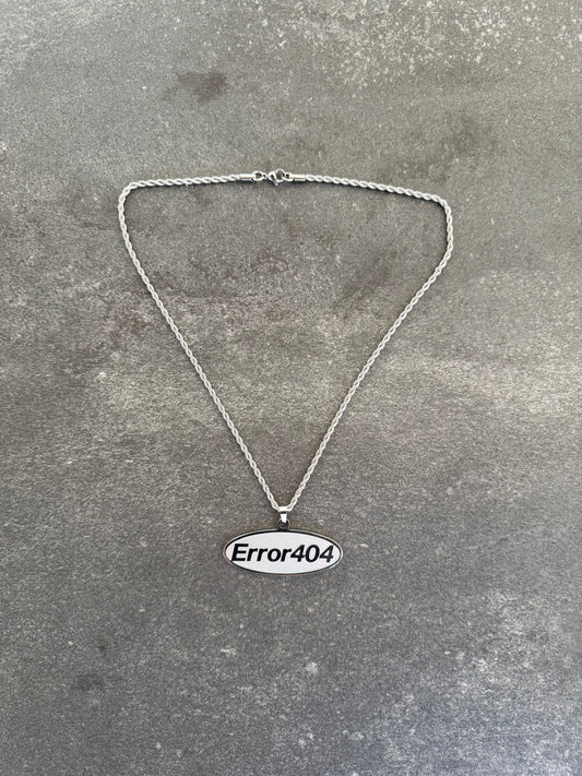Pendentif ERROR:404 + chaîne
